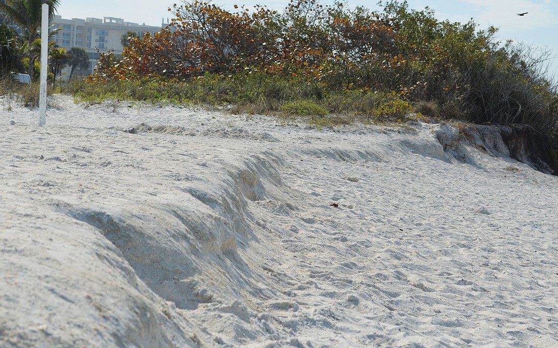 The proposed $22 million project would pump close to 1 million cubic yards of sand on the beach. Photo by Roger Drouin.