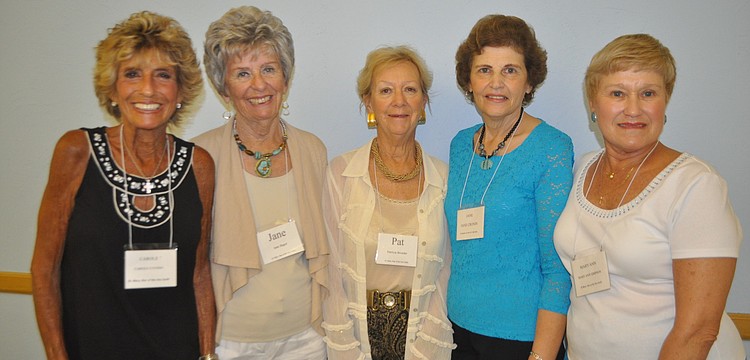 Carole Covino, Jane Bagot, Pat Brouder, Jane Cronin and Mary Ann Simpson prepared lunch.