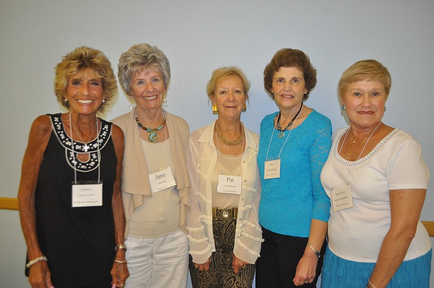 Carole Covino, Jane Bagot, Pat Brouder, Jane Cronin and Mary Ann Simpson prepared lunch.