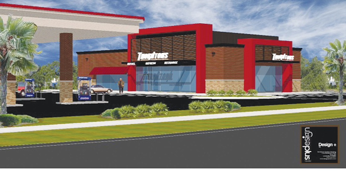 Rendering of Thornton's gas station that will be built on the church's 1.155-acre parcel of land
