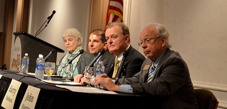 Speakers included Nancy Schlossberg Tom Esselman, Harry Hobson and John Overton