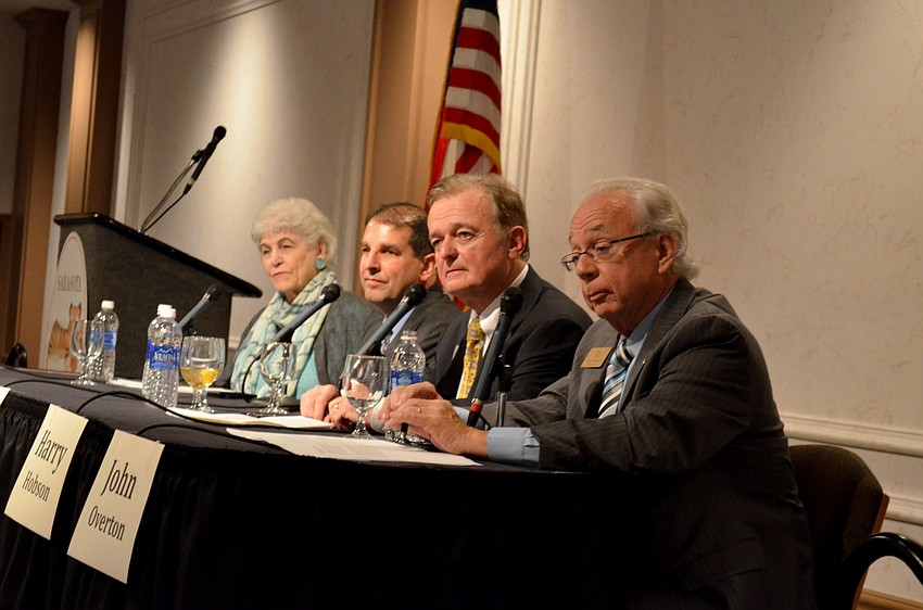 Speakers included Nancy Schlossberg Tom Esselman, Harry Hobson and John Overton