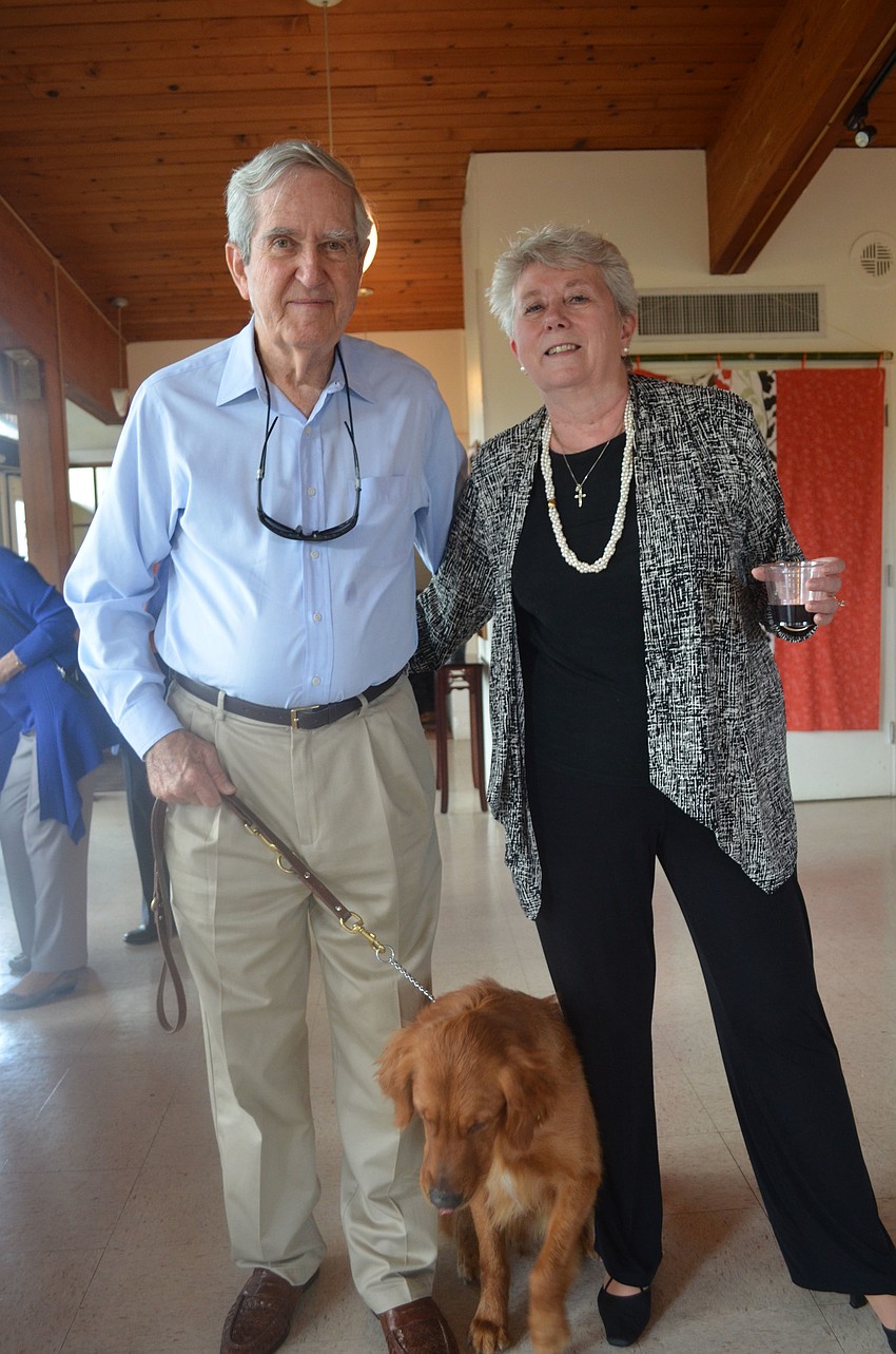 Martin and Kathryn Johnson with their Southeast Guide Dog Claude.