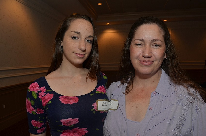 Riverview High School junior Taylor Williams and her mother Pat Murphy