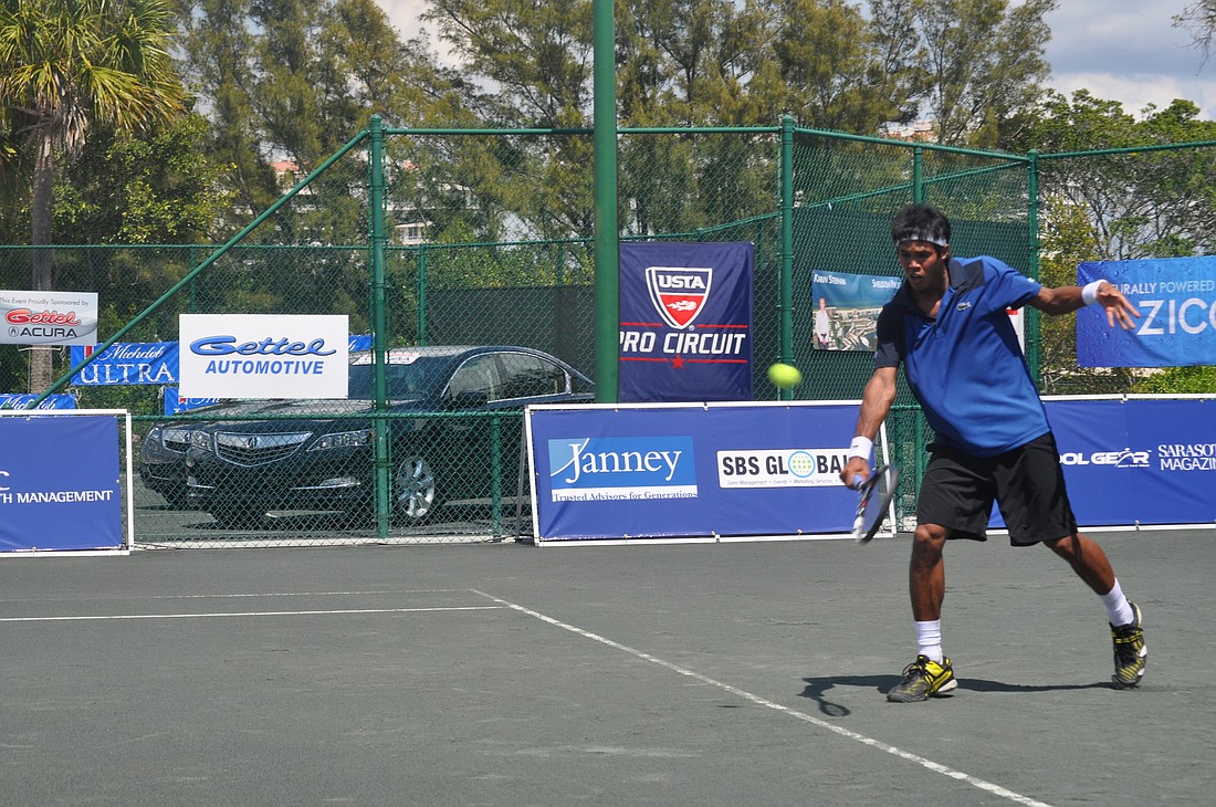 India's Somdev Devvaran, who defeated Jesse Levine 6-7(4), 6-3, 6-4, and Ilija Bozoljac 6-4, 6-4, is among the eight in contention of winning the sixth Sarasota Open.