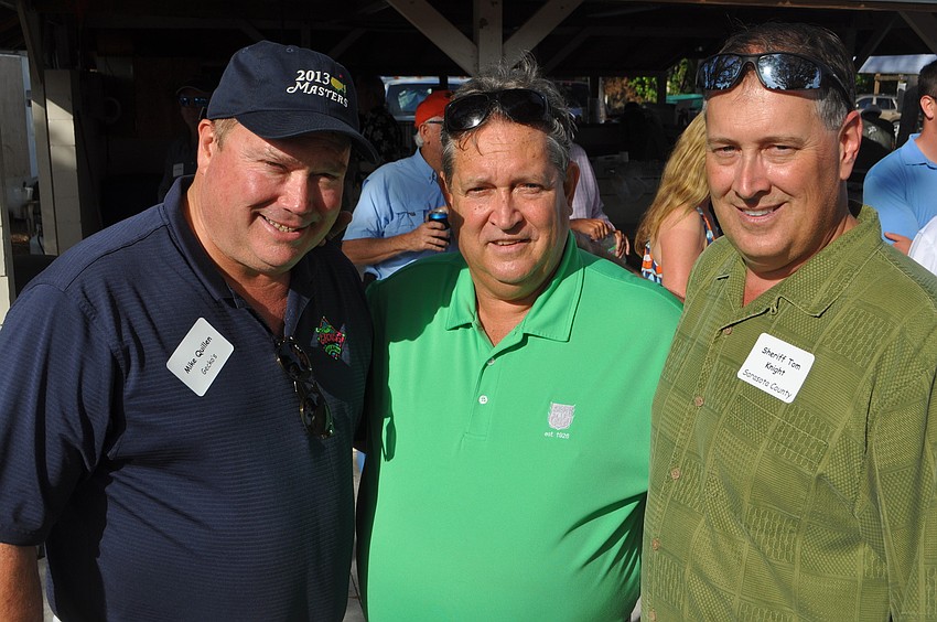 Mike Quillen, Kerry Kirschner and Sheriff Tom Knight