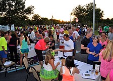 More than 400 people signed up prior to the day of the race and more than 200 more people signed up at the race to participate in the first annual Glow-Run-Wish 5K-ISH Fun Beer Run.