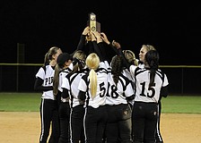 The Braden River High softball team captured its second-consecutive district title with a 1-0 victory over Sarasota in the Class 7A-District 11 championship April 18.