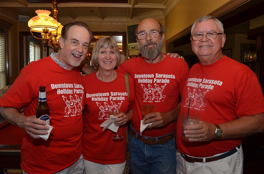 Doug Brough, Diana Sanders with her husband Rick and Bill Carman