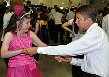 Angela Gischer dances with Jesse Miller