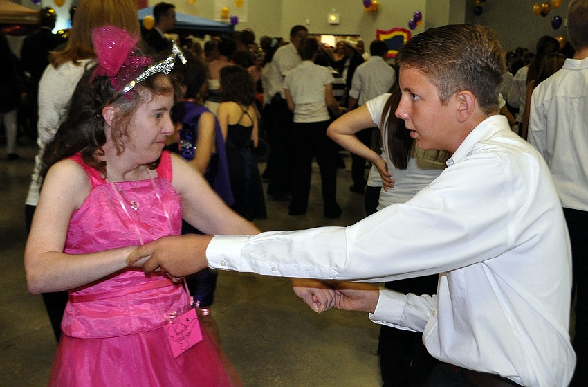 Angela Gischer dances with Jesse Miller
