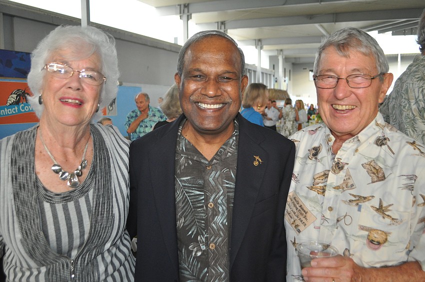 Susan and Don Featherman with Kumar Mahadevan, center