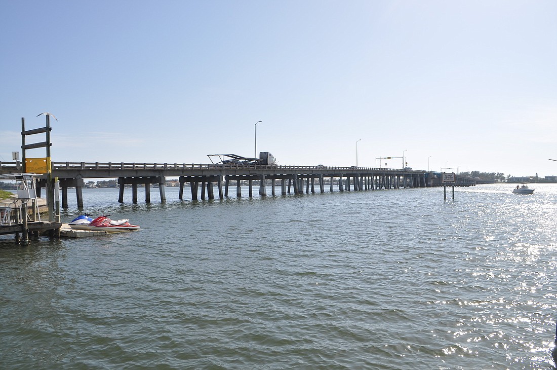 The Cortez Bridge connects the mainland to Bradenton Beach, making it a key route for Longboaters.