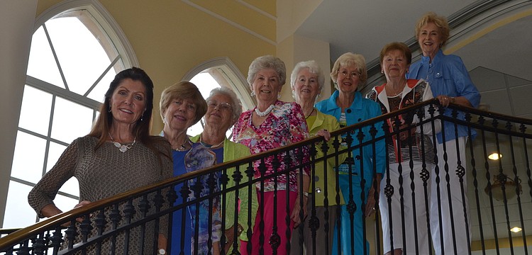Models Brook Franzheim, Judy White, Margrit Messenheimer, Joan Wall, Ettie Smyliey, Sherry Stuckey, Jenny Wood and Mary Brummett
