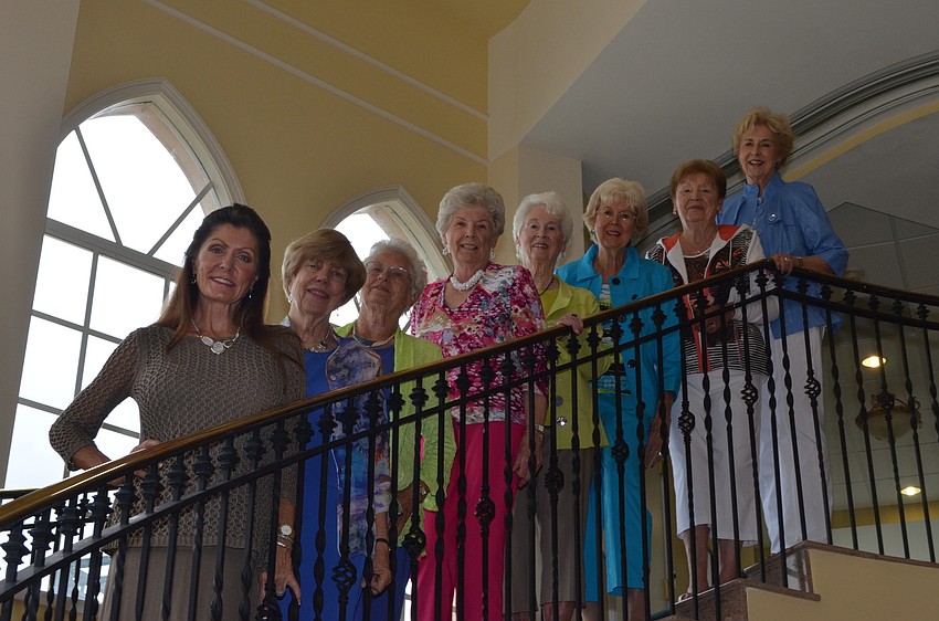 Models Brook Franzheim, Judy White, Margrit Messenheimer, Joan Wall, Ettie Smyliey, Sherry Stuckey, Jenny Wood and Mary Brummett
