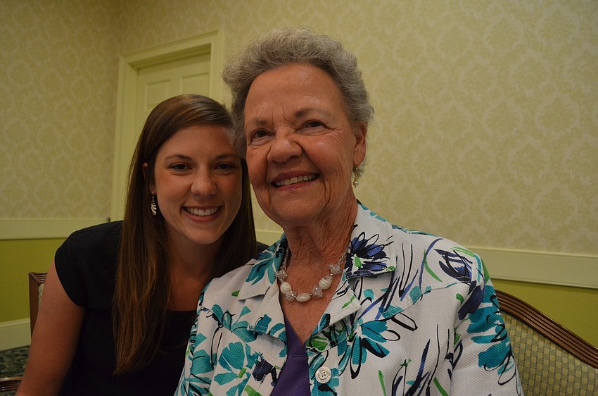 Melissa Jennings joined her grandmother Jeanette for the luncheon and fashion show.