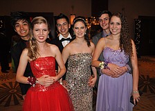 Josh Lim and Emily Golden with Victor Lema and Hailey Golden and Ethan Weaver and Rebekah Jones