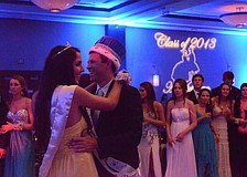 Prom queen Jaclyn Falconetti and prom king Alex Auchey had a slow dance after being announced.