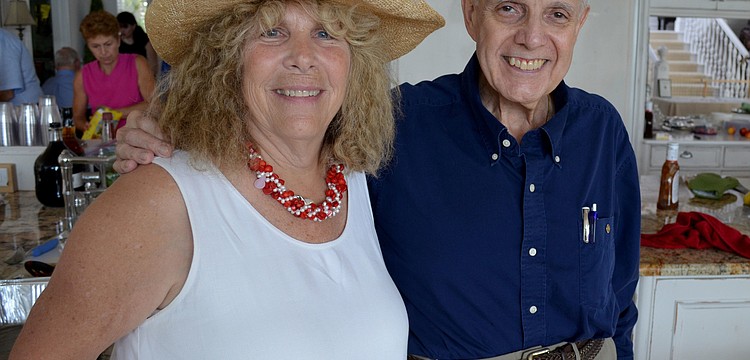 Hostess, Ilene Mirman and Rotary Foundation President Jack Geldi