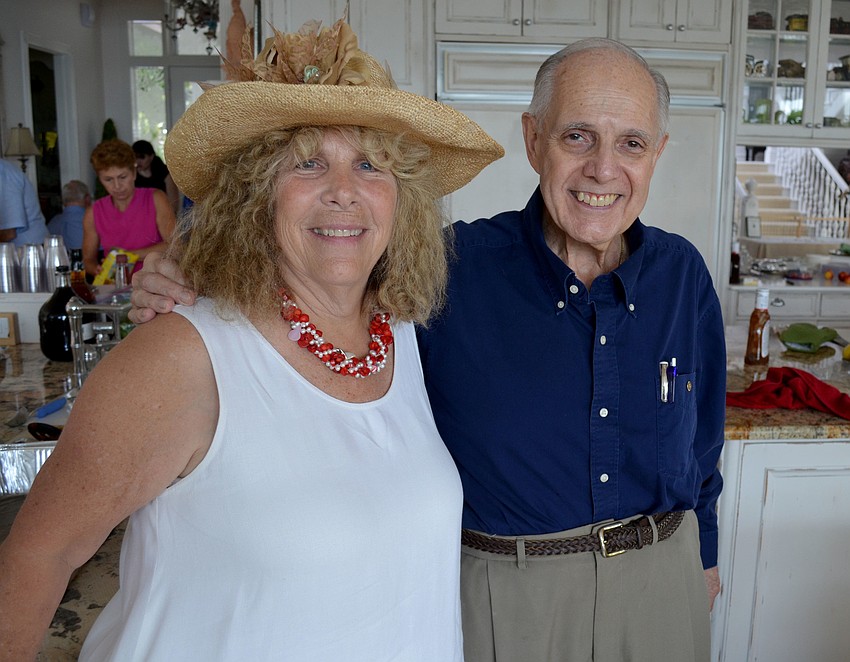 Hostess, Ilene Mirman and Rotary Foundation President Jack Geldi