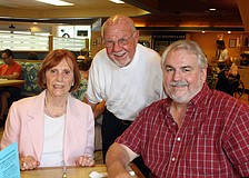 Joyce Huber was taken to brunch by her husband, Jim, and son, Mark, at The Blue Dolphin CafÃ©.