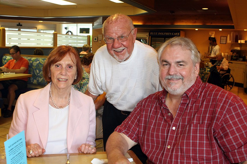 Joyce Huber was taken to brunch by her husband, Jim, and son, Mark, at The Blue Dolphin CafÃ©.