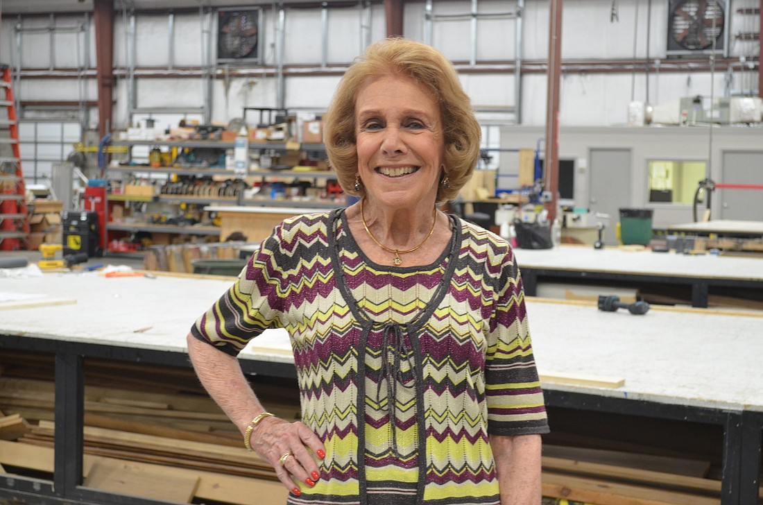 Joan Armour Mendell donated Asolo Repertory Theatre's scenic shop inside of the Koski Center.