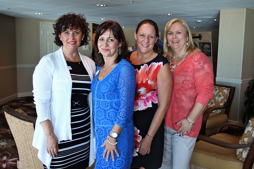 Sheri Hennard, Laurie Gomes, Kim Davis and Jamie Aymerich were honored multiple times throughout the meeting for being such active volunteers.