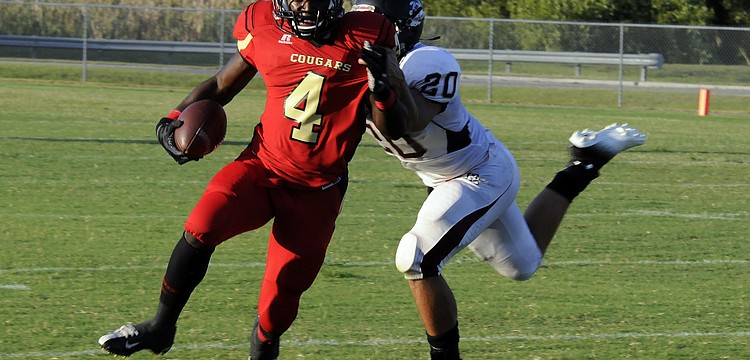 Cardinal Mooney running back Demardre Patterson scored a 4-yard touchdown and also had a 96-yard kickoff return for a touchdown.