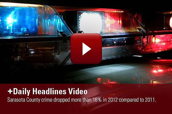 Sarasota crime drops more than sixteen percent in 2012