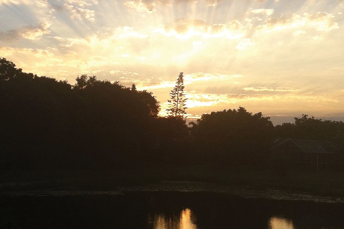 East County resident Elizabeth Sullivan submitted this photo of a sunset from Creekwood.