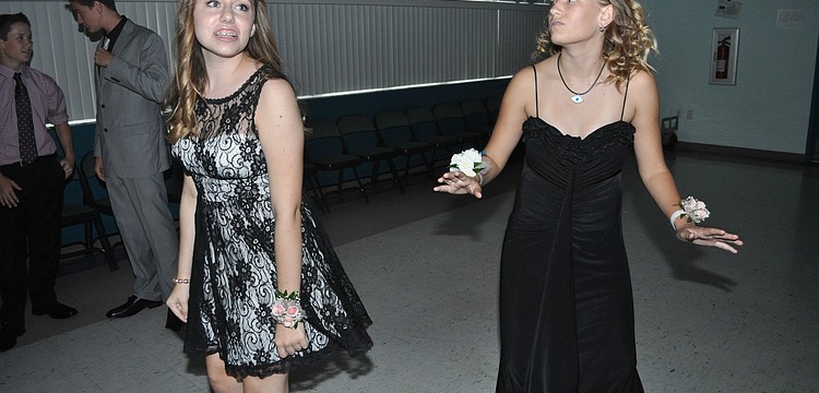 Megan Ianero and Maggie McDonedal mimicked each otherâ€™s dance moves.