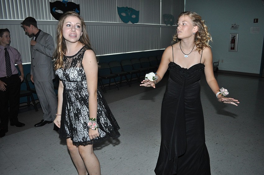 Megan Ianero and Maggie McDonedal mimicked each otherâ€™s dance moves.