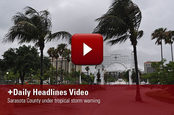 Sarasota County under tropical storm warning