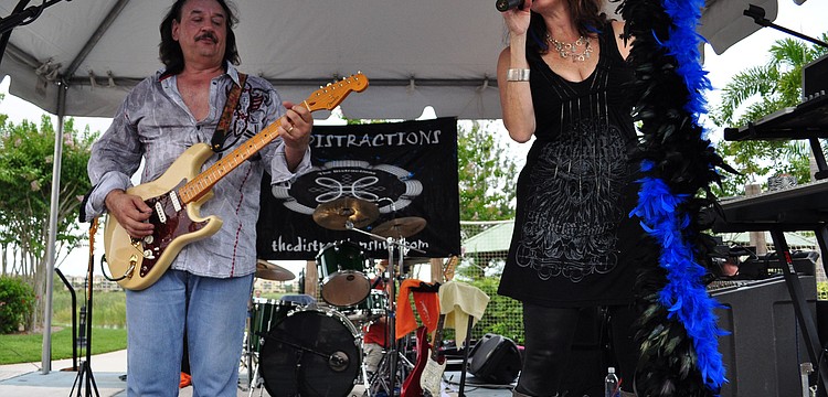 The Distractions keep the crowds' toes tapping.