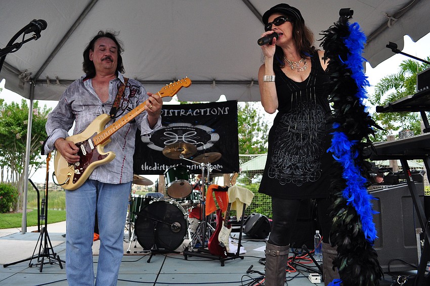 The Distractions keep the crowds' toes tapping.