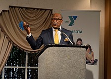 Hank Battie was the master of ceremonies.