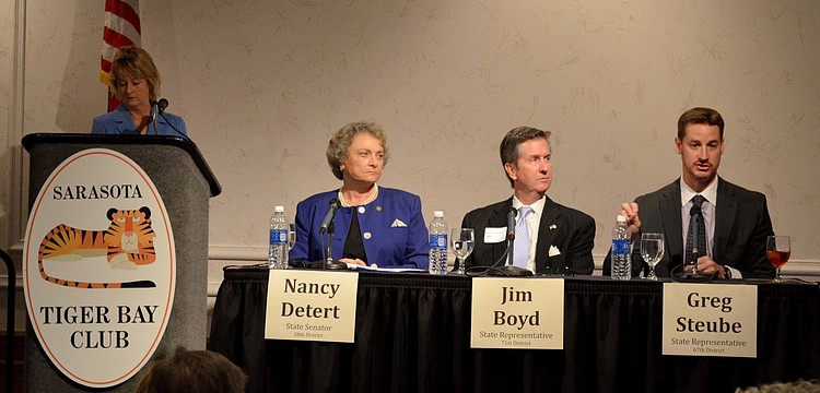 Senator Lisa Carlton, Senator Nancy Detert and Representatives Jim Boyd and Greg Steube