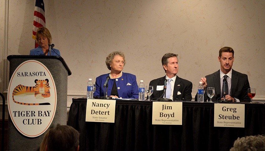 Senator Lisa Carlton, Senator Nancy Detert and Representatives Jim Boyd and Greg Steube