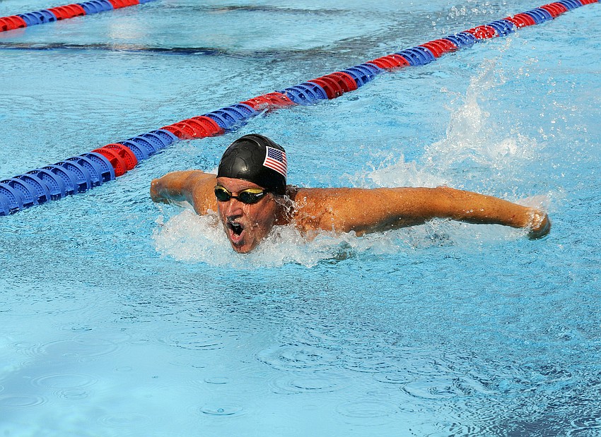 The United Statesâ€™ Lee Childs won the 200 IM for the 65-69 age group.