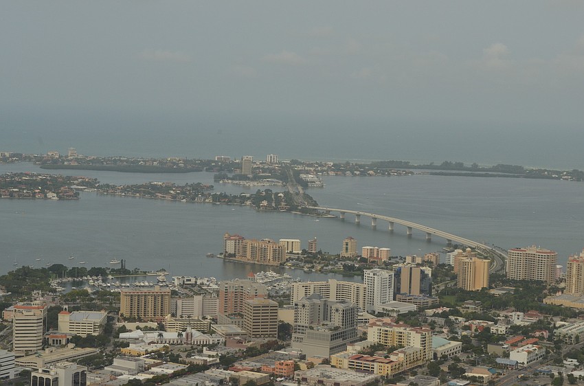 Pilots flew children around Longboat Key and over Sarasota where they saw the city from 12,000 feet.