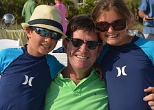 Christian and Caroline Corcoran celebrated Fatherâ€™s Day with their dad Joe.