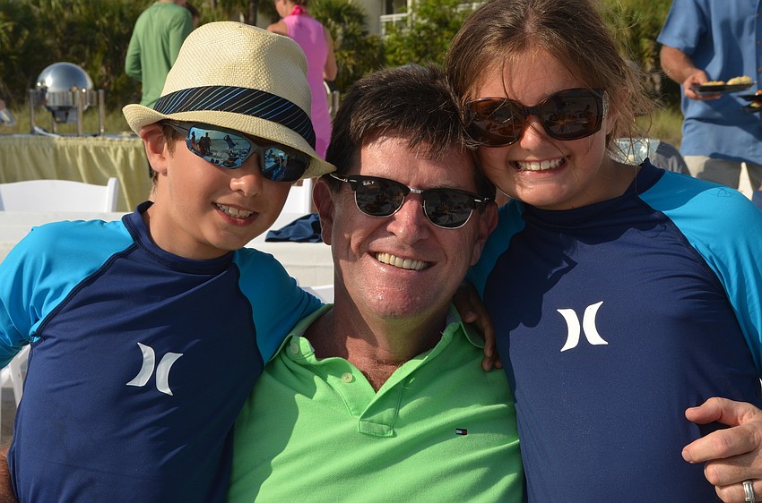 Christian and Caroline Corcoran celebrated Fatherâ€™s Day with their dad Joe.