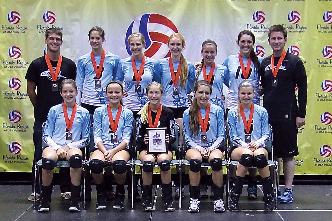 The Coastline Volleyball 14U Rox Black team was one of 48 teams to earn a national bid after finishing second at the 2013 USAV Florida Regional Qualifier April 27-28, in Orlando. Courtesy photo.