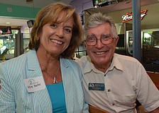 Allie Hueter of Sean McCutcheon Air Conditioning and Heating and Vern Johnson