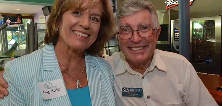 Allie Hueter of Sean McCutcheon Air Conditioning and Heating and Vern Johnson