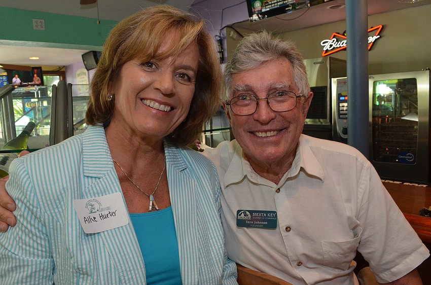 Allie Hueter of Sean McCutcheon Air Conditioning and Heating and Vern Johnson