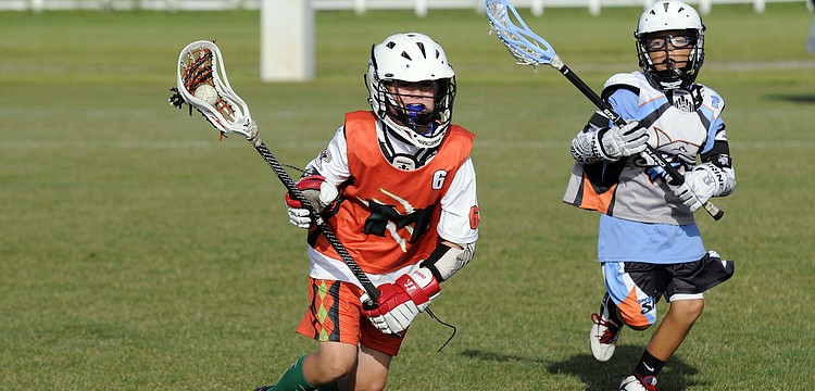 Connor Perry, 11, helped lead the Mansota Monsters U11 Green team to a 9-1 victory over the Bay Area Sand Sharks.