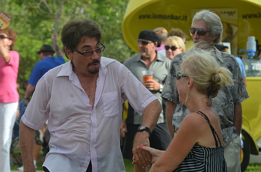Gary Payson danced his heart out at Friday Fest despite the heat.