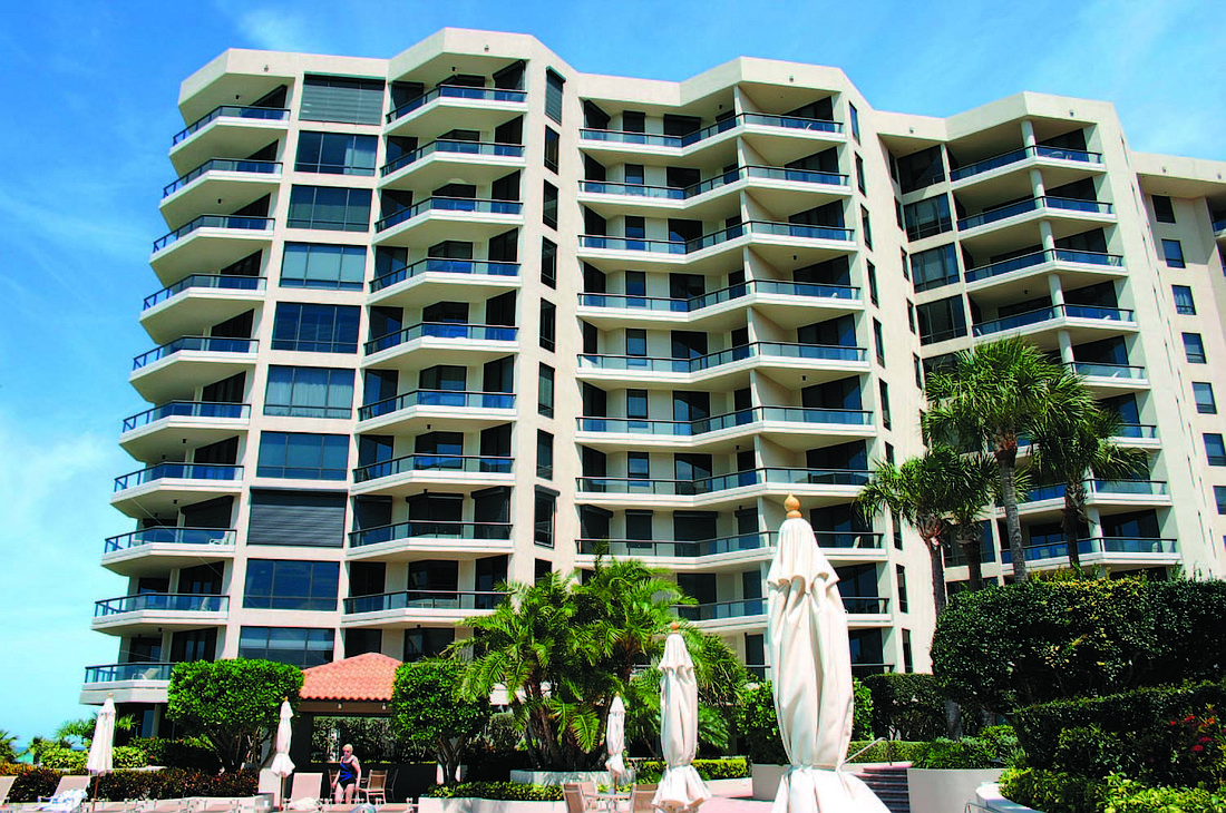 Unit 307 at Water Club, 1281 Gulf of Mexico Drive, has three bedrooms, four-and-a-half baths and 3,273 square feet of living area. It sold for $1.55 million.